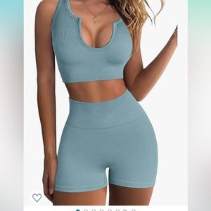 Amazon seamless workout set 2 piece